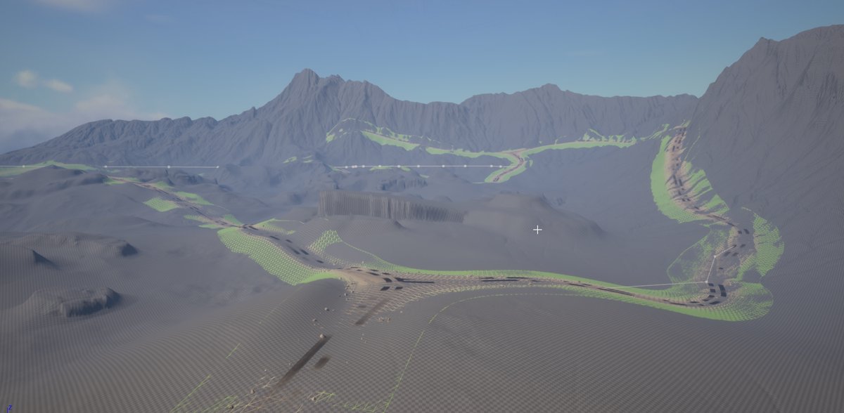 Terrain Path Tool (Houdini + Unreal Engine)