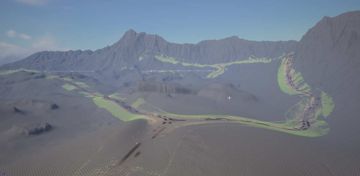 Terrain Path Tool (Houdini + Unreal Engine)