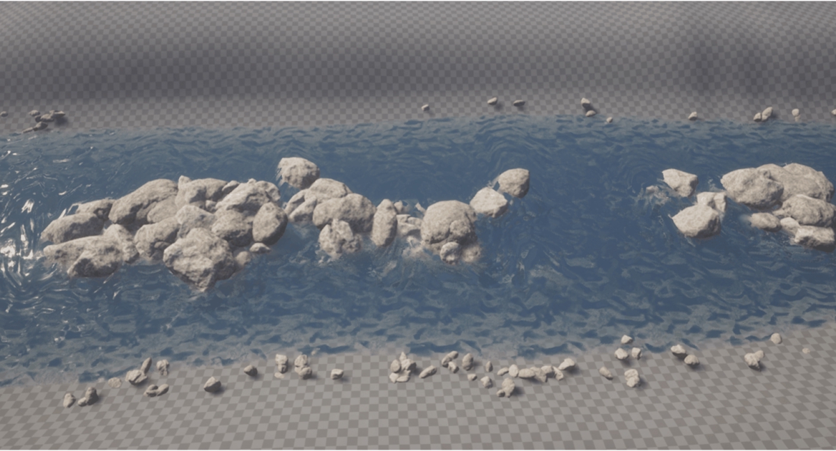 Procedural Environmental Dressing - Rocks and Bank Details