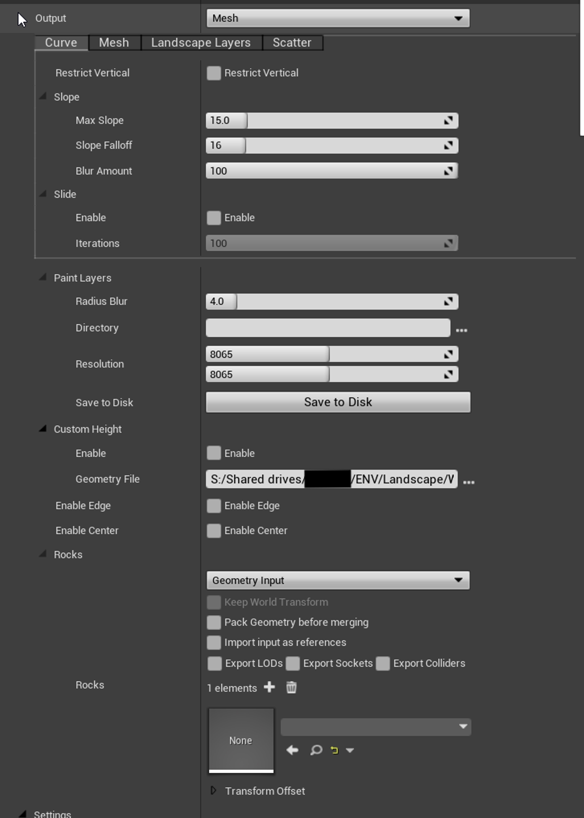Houdini Digital Asset Interface - Parameters