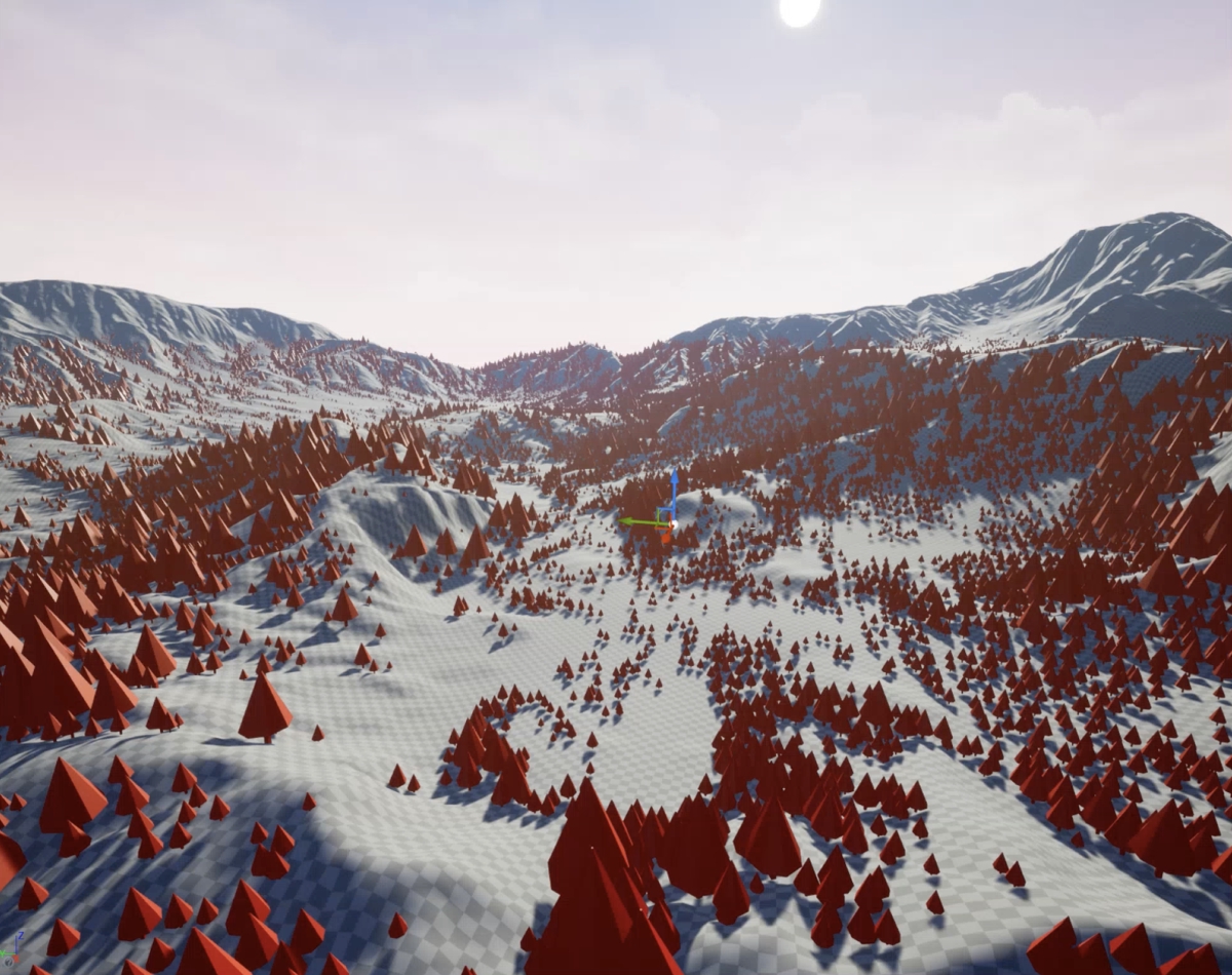 Terrain Scatter System (Houdini + Unreal Engine)