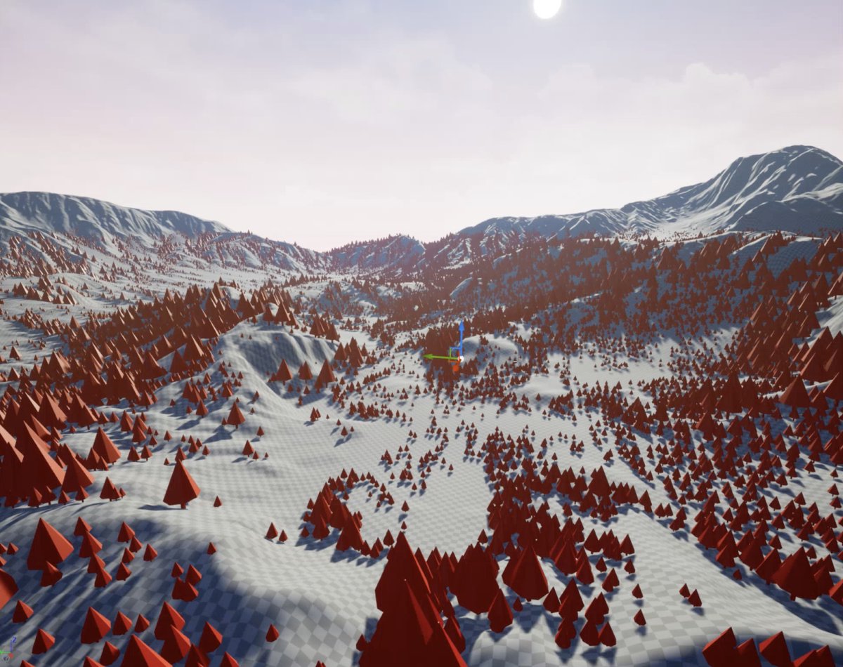 Terrain Scatter System (Houdini + Unreal Engine)