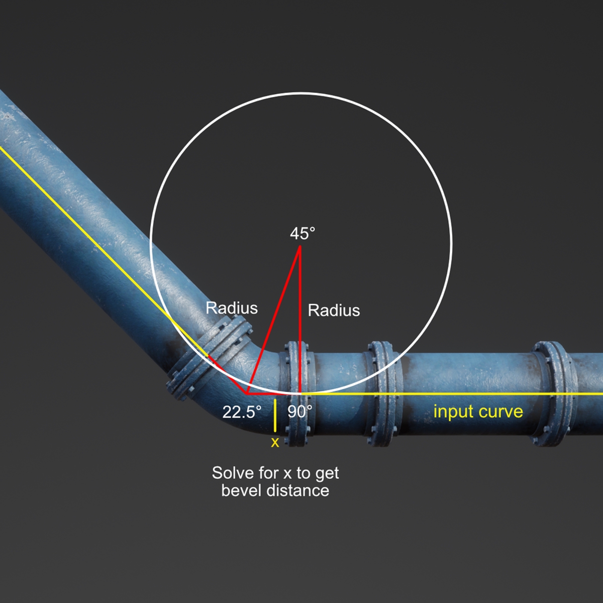Corner Piece Calculation Diagram