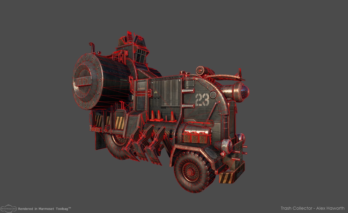 Trash Collector High Poly