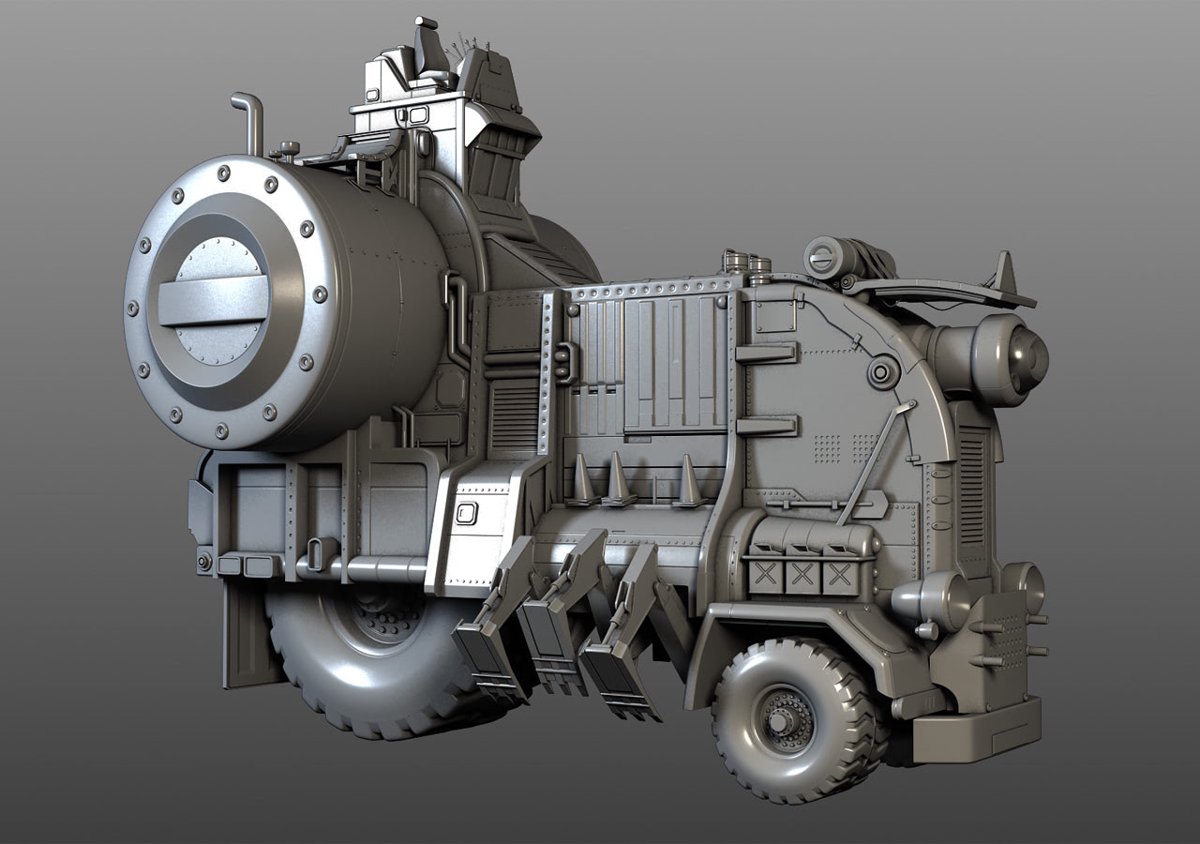 Trash Collector High Poly