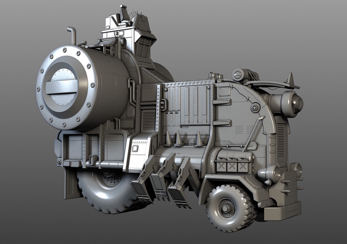 Trash Collector High Poly