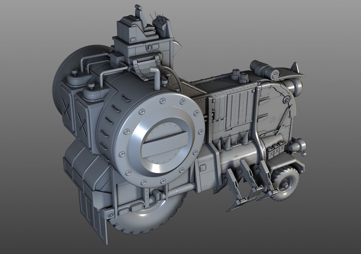 Trash Collector High Poly